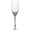 Gifi Flûte à champagne transparent motif pois