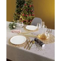Gifi Flûte en verre avec liseré doré 23 cl x4