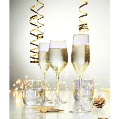 Gifi Flûte en verre Kira dorée 17cL x4 New