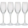 Gifi Flûte en verre transparent irisé x4