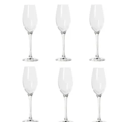 Gifi Flûte verre à vin cristallin gamme Wine Emotion 24 cl x6 Outlet