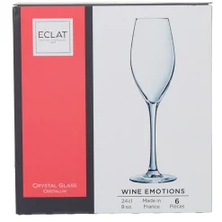 Gifi Flûte verre à vin cristallin gamme Wine Emotion 24 cl x6 Outlet