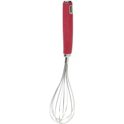 Gifi Fouet de cuisine en inox manche en polypropylène rouge Hot