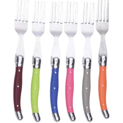 Gifi Fourchette inox manche multicolore x6 Online