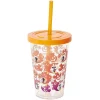 Gifi Gobelet à paille Mickey Disney Halloween fantôme orange et violet Clearance