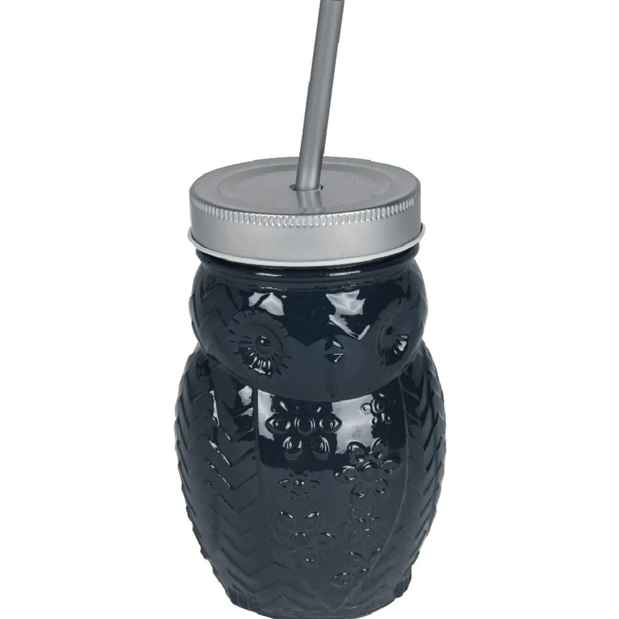 Gifi Gobelet animalier en verre + paille + couvercle