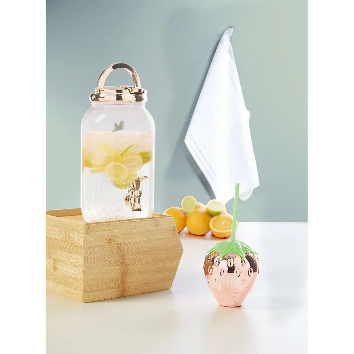 Gifi Gobelet avec paille design fraise Sale