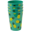 Gifi Gobelet bleu Ananas Summer smile x 4 Outlet