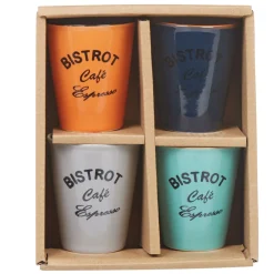 Gifi Gobelet café expresso multicolore Bistrot x4 Discount