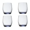Gifi Gobelet en cristallin transparent fond bleu30 cl x4