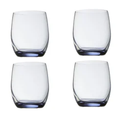 Gifi Gobelet en cristallin transparent fond bleu30 cl x4