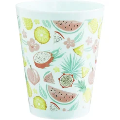 Gifi Gobelet en plastique décor fruits exotiques