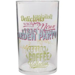 Gifi Gobelet en plastique transparent motif multicolore