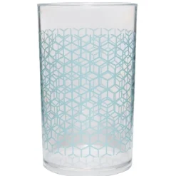 Gifi Gobelet en plastique transparent motif multicolore
