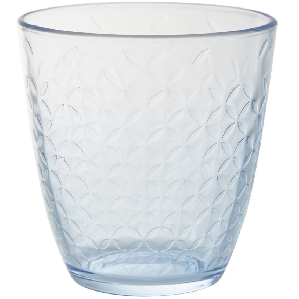 Gifi Gobelet en verre Ambre design epona transparent bleu x6 Discount