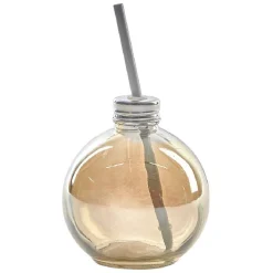 Gifi Gobelet en verre forme boule de Noël avec paille Outlet