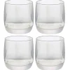 Gifi Gobelet en verre transparent irisé x4