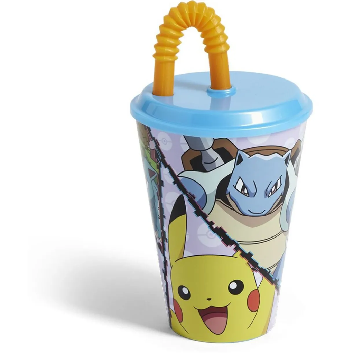 Gifi Gobelet enfant avec paille Pokémon Ø9xH16,3cm Best