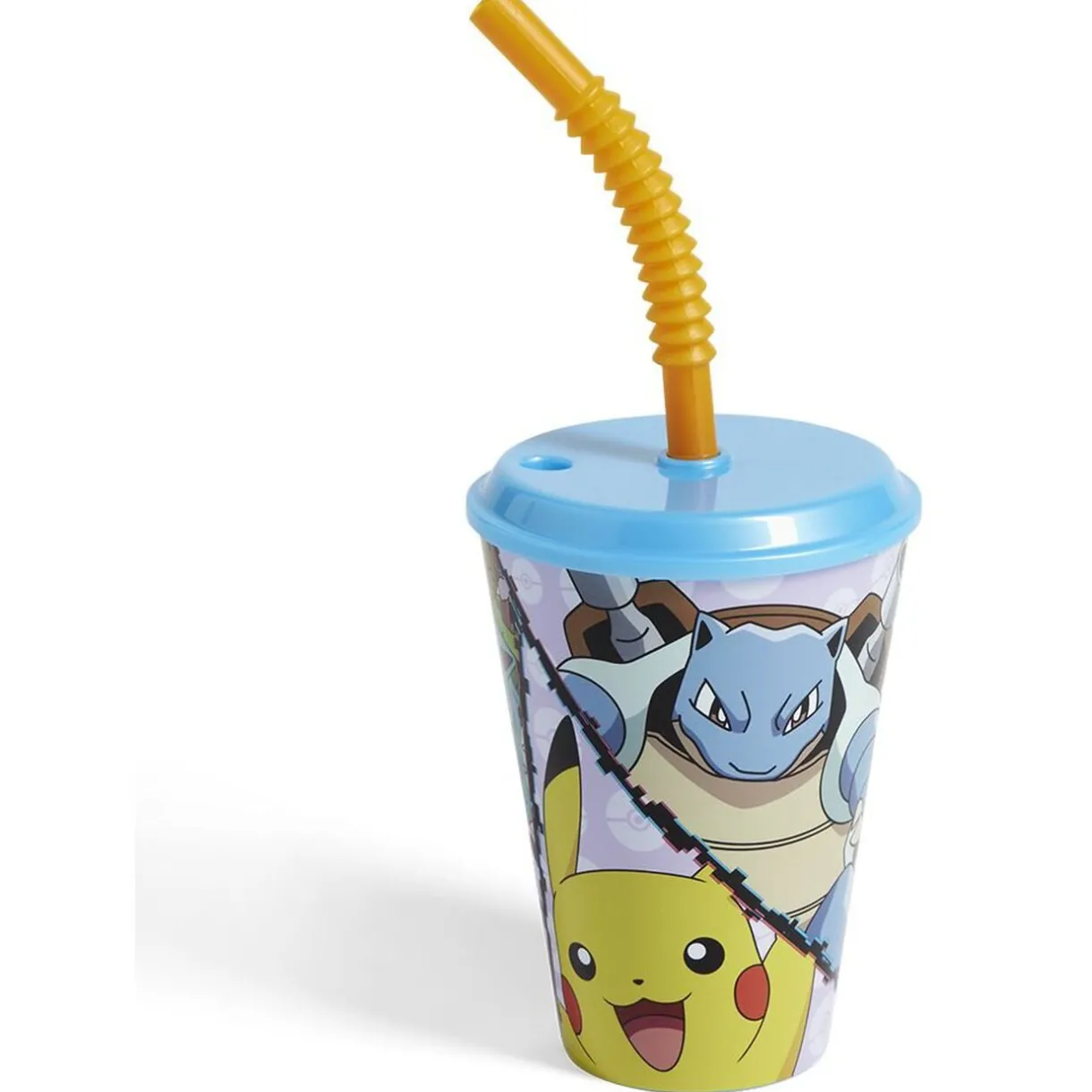 Gifi Gobelet enfant avec paille Pokémon Ø9xH16,3cm Best