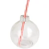 Gifi Gobelet forme de boule de Noël avec paille