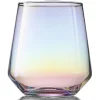 Gifi Gobelet iridescent en verre 49 cl x4
