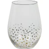 Gifi Gobelet ovales pois doré x4 Outlet