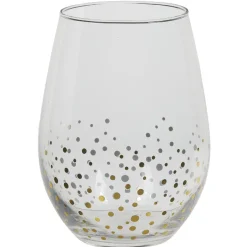 Gifi Gobelet ovales pois doré x4 Outlet