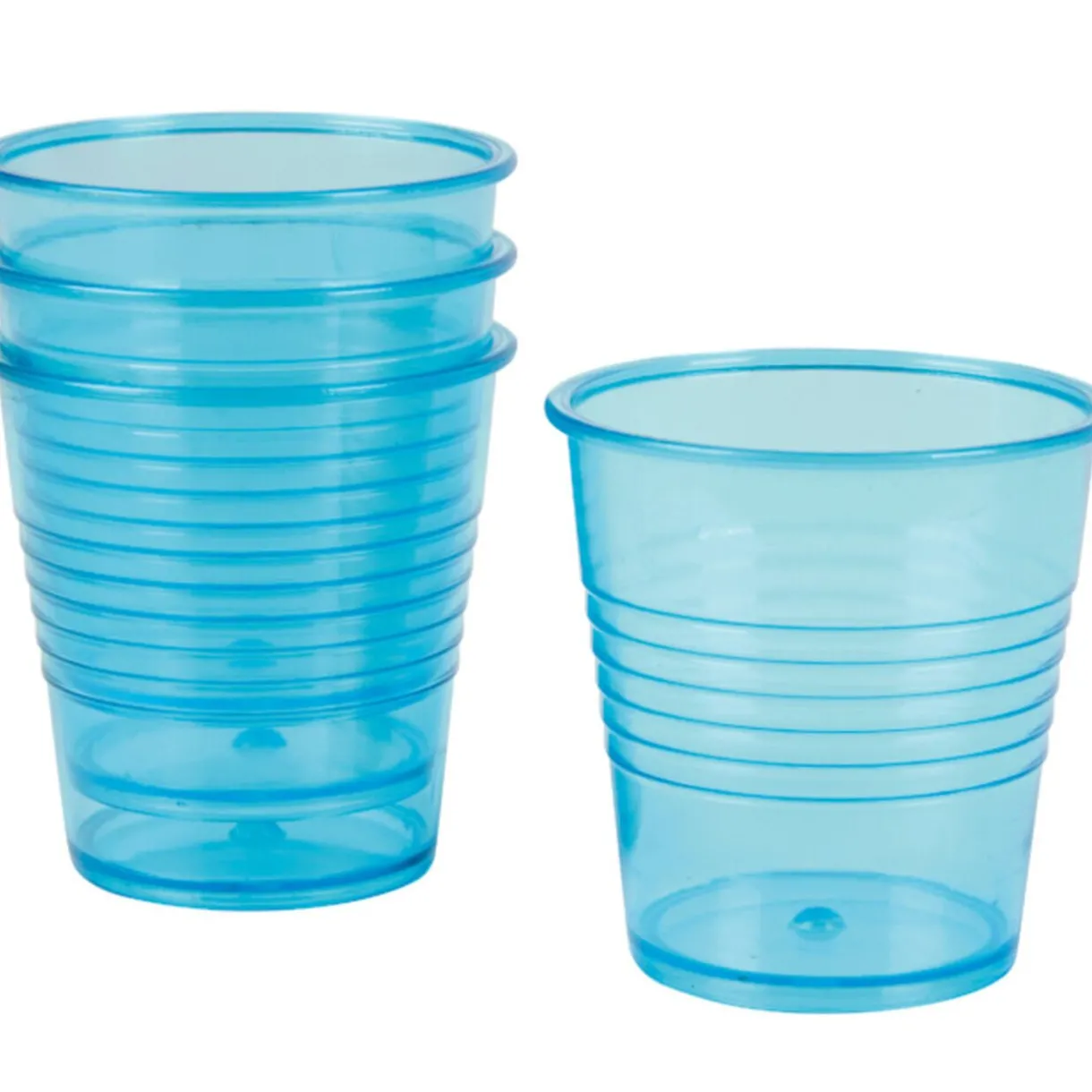 Gifi Gobelet plastique bleu x4