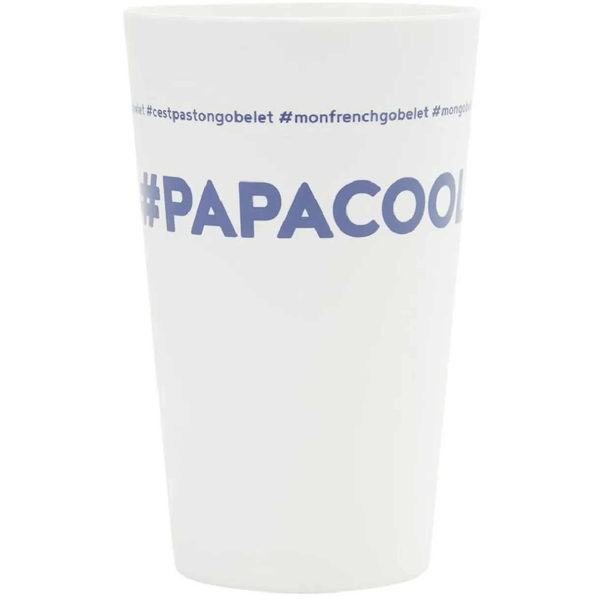Gifi Gobelet plastique inscription #PAPACOOL 33cl