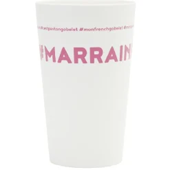 Gifi Gobelet plastique inscription #MARRAINE 33cl
