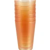 Gifi Gobelet plastique orange transparent x6 New