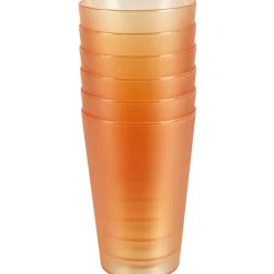 Gifi Gobelet plastique orange transparent x6 New