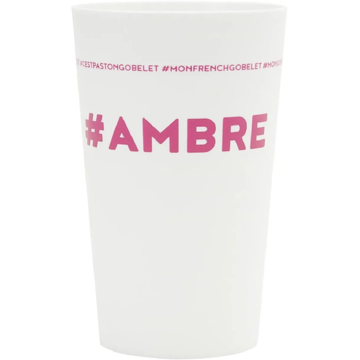 Gifi Gobelet plastique prénom #AMBRE 33cl