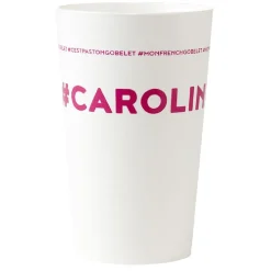 Gifi Gobelet plastique prénom #CAROLINE 33 cl