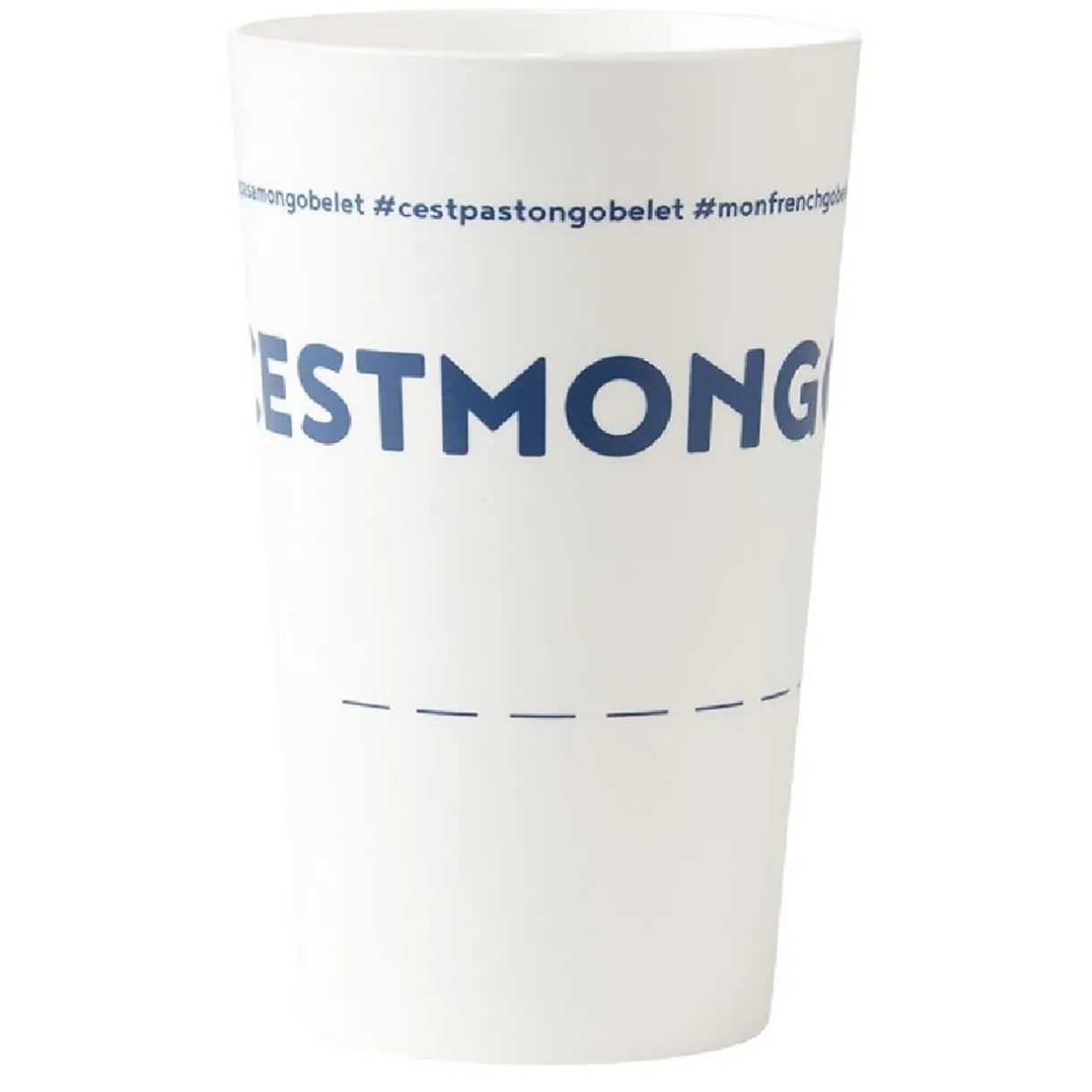 Gifi Gobelet plastique prénom #CESTMONGOBELET 33 cl