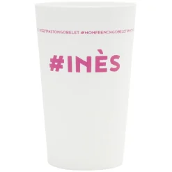 Gifi Gobelet plastique prénom #INES 33cl