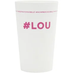 Gifi Gobelet plastique prénom #LOU 33cl