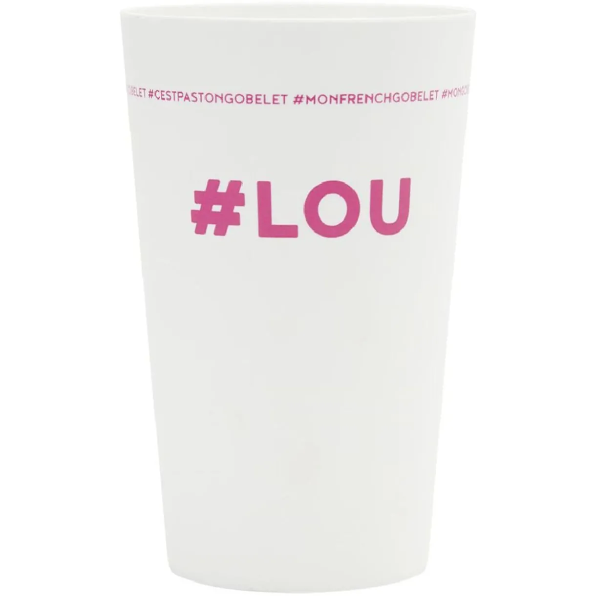 Gifi Gobelet plastique prénom #LOU 33cl