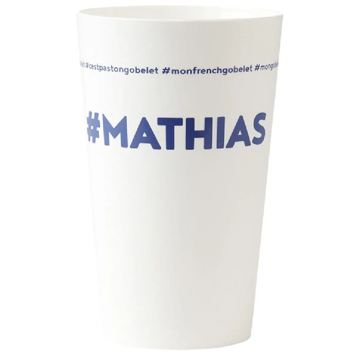 Gifi Gobelet plastique prénom #MATHIAS 33cl