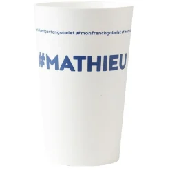 Gifi Gobelet plastique prénom #MATHIEU 33cl