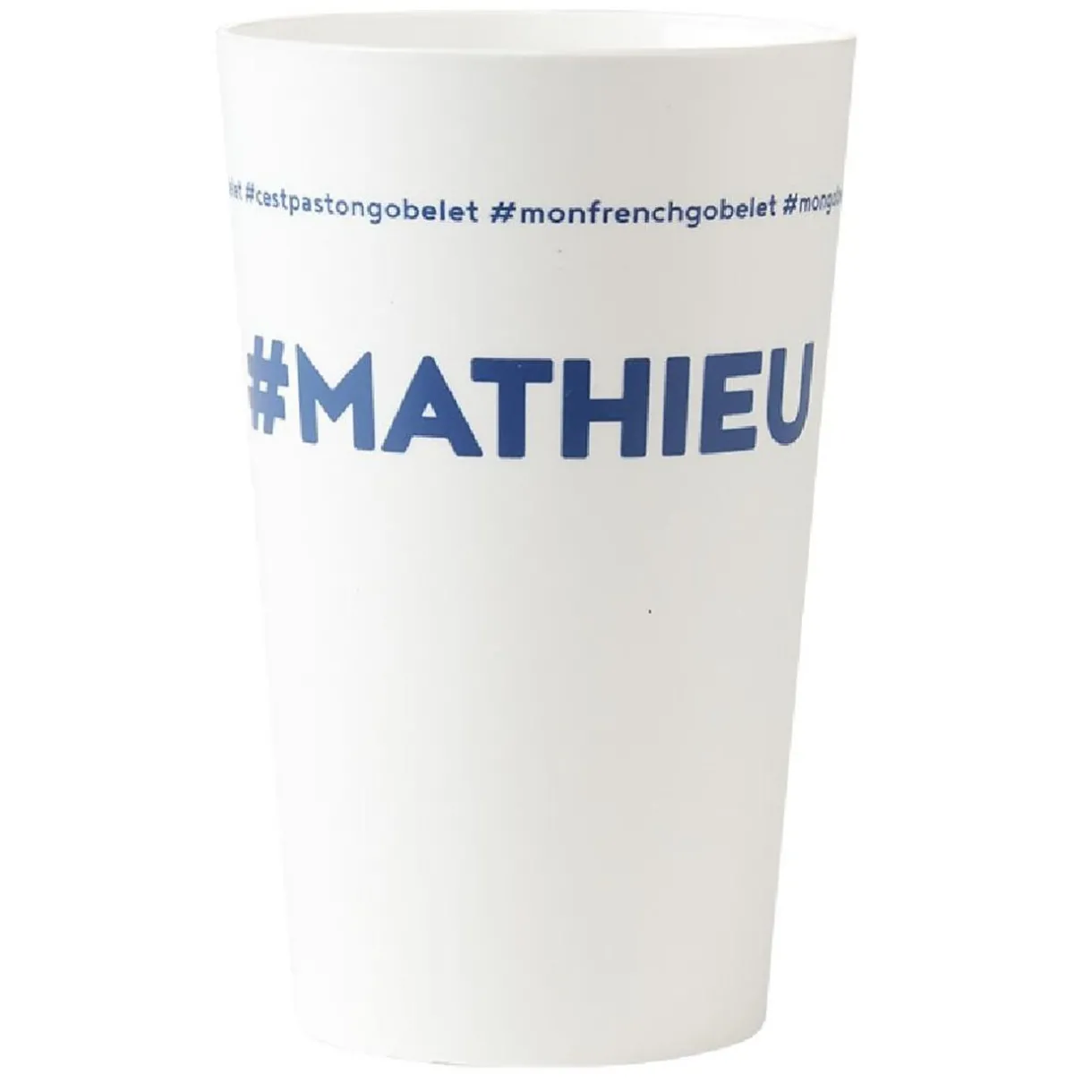 Gifi Gobelet plastique prénom #MATHIEU 33cl