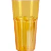 Gifi Gobelet plastique rigide orange transparent