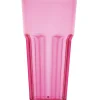Gifi Gobelet plastique rigide rose transparent