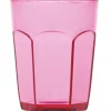 Gifi Gobelet plastique rigide rose transparent x6