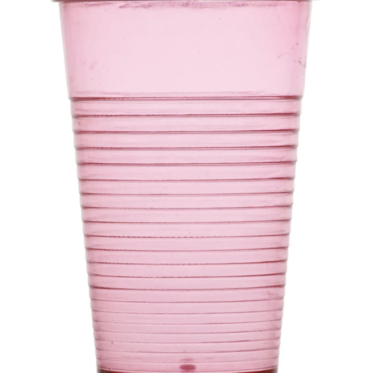 Gifi Gobelet plastique rose transparent x4