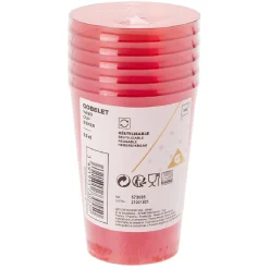 Gifi Gobelet réutilisable rouge x6