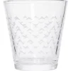 Gifi Gobelet verre motif triangulaire 25cl - x3