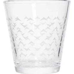 Gifi Gobelet verre motif triangulaire 25cl - x3