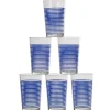 Gifi Gobelet verre rayé multicolore assorti x6 Sale