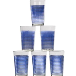 Gifi Gobelet verre rayé multicolore assorti x6 Sale